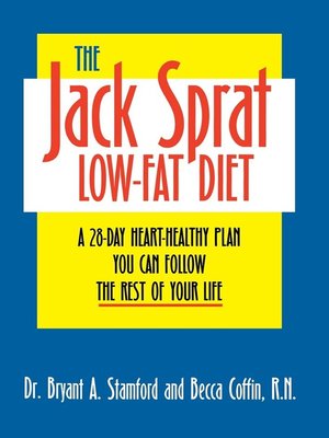 cover image of The Jack Sprat Low-Fat Diet